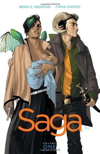 Saga Vol. 1 by Brian K. Vaughan | graphic novels, books, reading, book covers