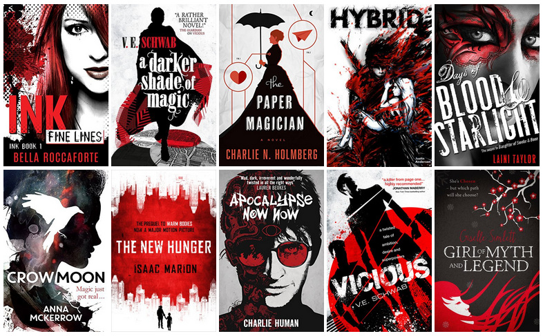 Black, White, & Red Book Covers | reading, books, book covers, cover love, black, white, red
