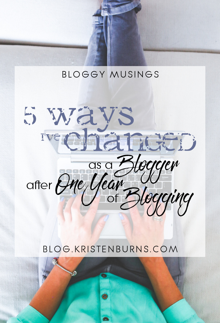 Bloggy Musings: 5 Ways I've Changed as a Blogger After One Year of Blogging | blogging, books, reading