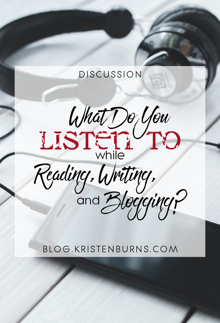 Discussion: What Do You Listen to While Reading, Writing, and Blogging? | books, reading, writing, blogging, discussions, music