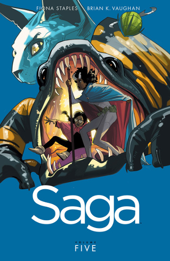 Graphic Novel Review: Saga Vol. 5 by Brian K. Vaughan | reading, graphic novel reviews, fantasy, science fiction