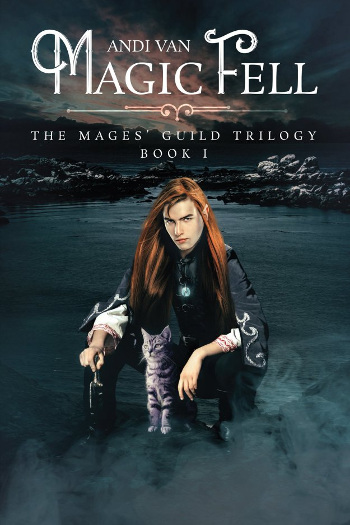 Book Review: Magic Fell (The Mages' Guild Trilogy Book 1) by Andi Van | reading, books, book reviews, fantasy, high fantasy, lgbt, m/m, young adult, elves