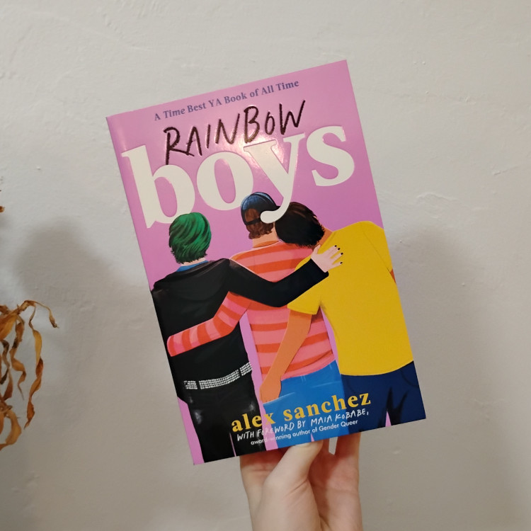 Photo of the paperback of Rainbow Boys by Alex Sanchez.