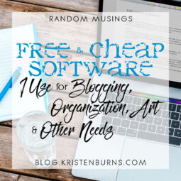 Random Musings: Free and Cheap Software I Use for Blogging, Organization, Art, and Other Needs