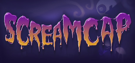 ScreamCap - Promo image showing the title in a spooky, melty block letters