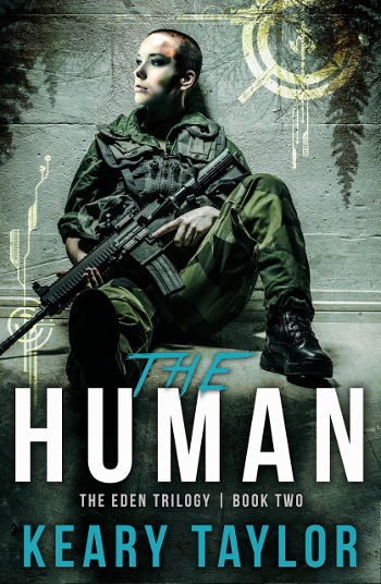 Book Review: The Human (The Eden Trilogy Book 2) by Keary Taylor | books, reading, book covers, book reviews, sci-fi, dystopian, post-apocalyptic, YA, cyborgs