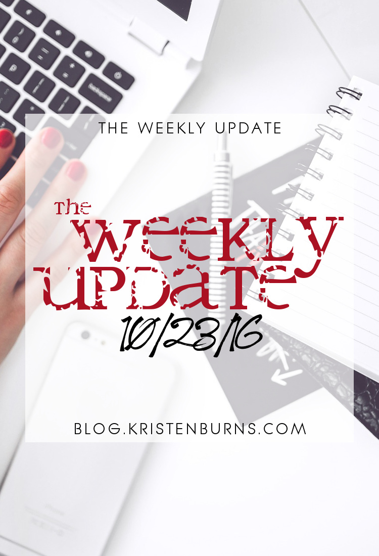 The Weekly Update: 10/23/16 | reading, books