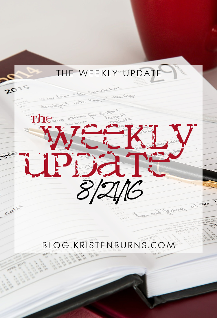 The Weekly Update: 8-21-16 | reading, books